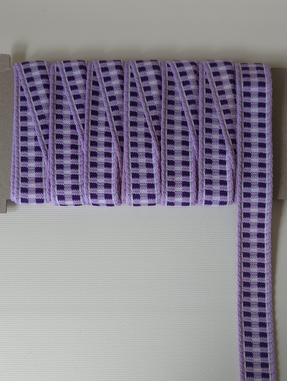 True Vintage Purple Gingham Ribbon Trim